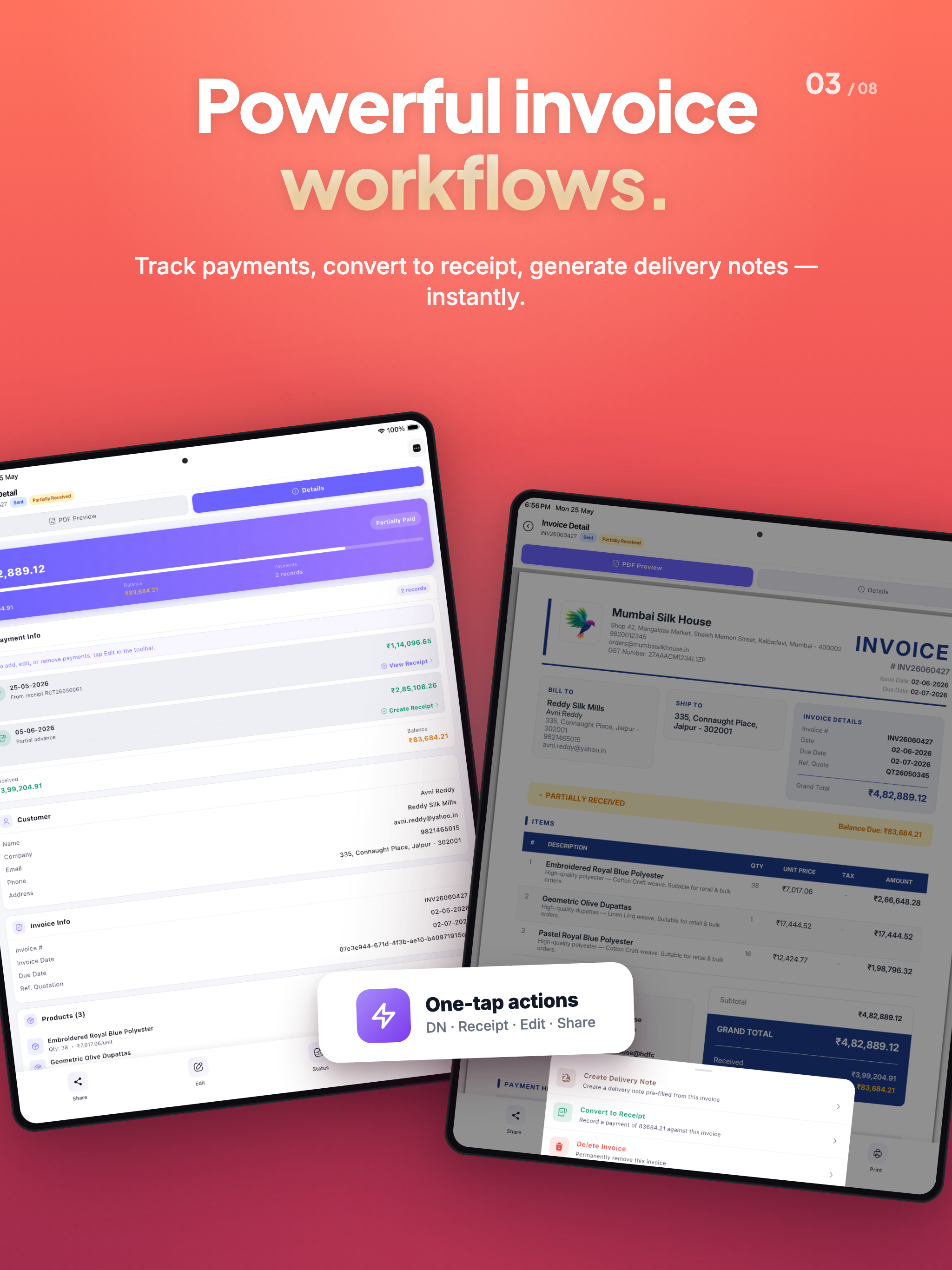Quote2Go: Invoice & Billing
