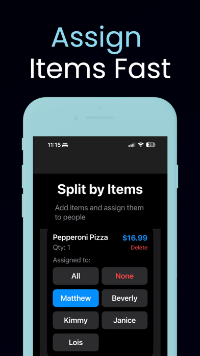 Bill Splitter - QuickSplit Pro iPhone screenshot 4 - Finance app
