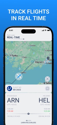 Real‑Time Flight Radar screenshot