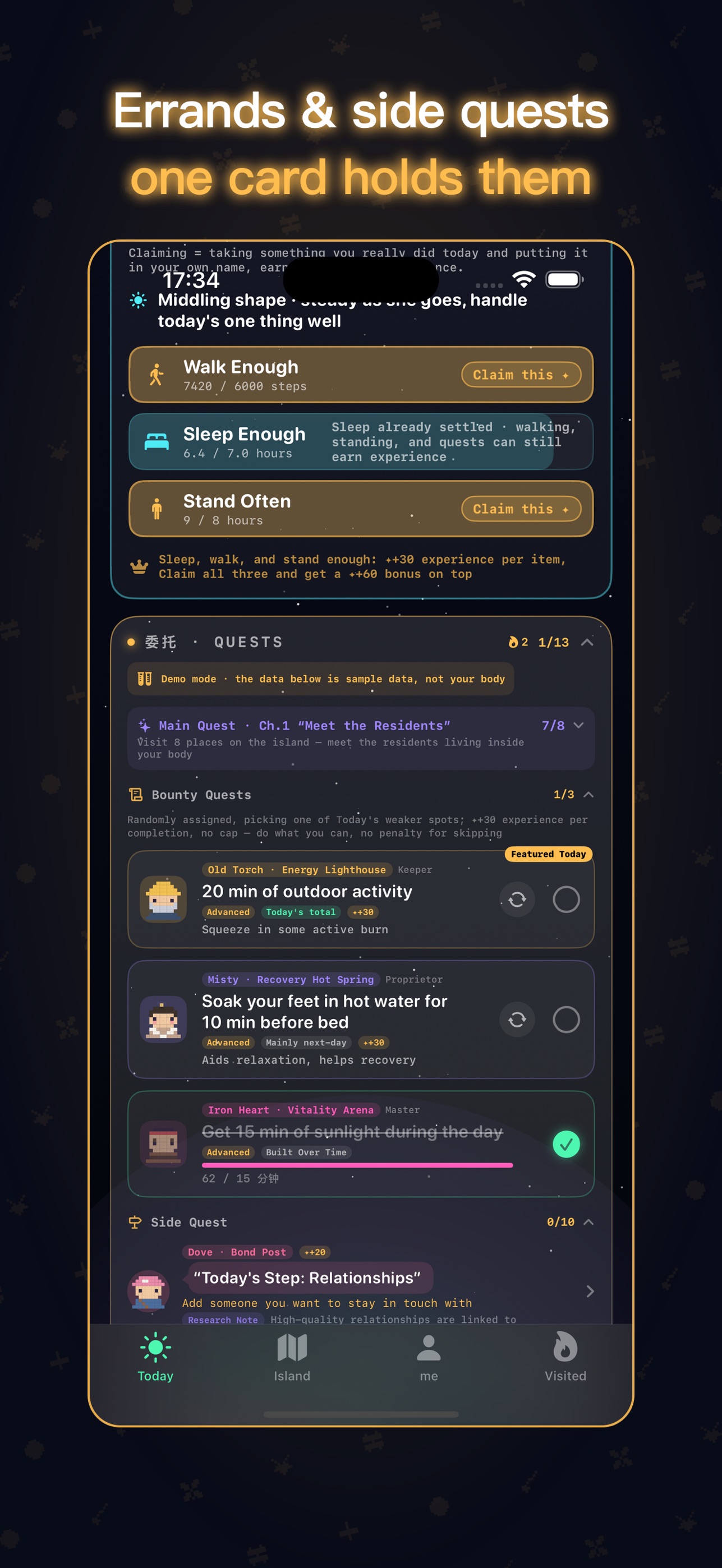 Screenshot 7 of Earth Online: Health Stats RPG