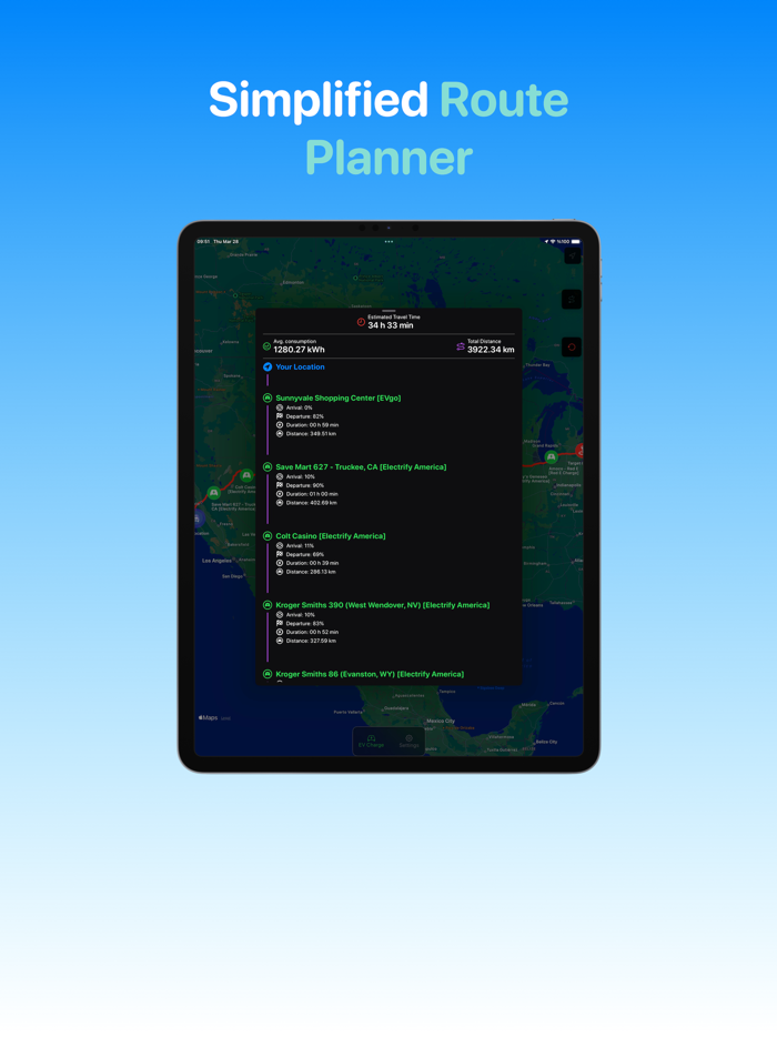 EV Charge Stations Map