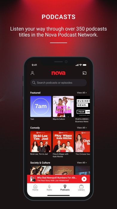 Nova Player: Radio & Podcasts iPhone screenshot 4 - Music app