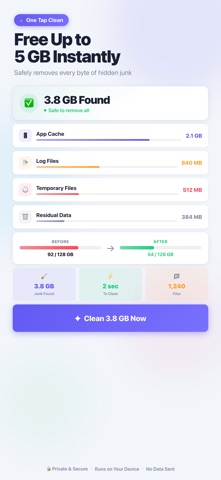 Optimo: Phone Cleaner & AI Screenshot 2 of 5