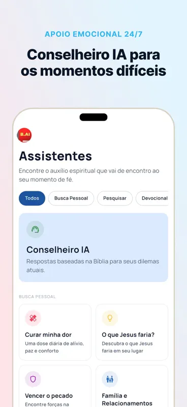 Bíblia IA: Chat e Devocional screenshot 3 of 10