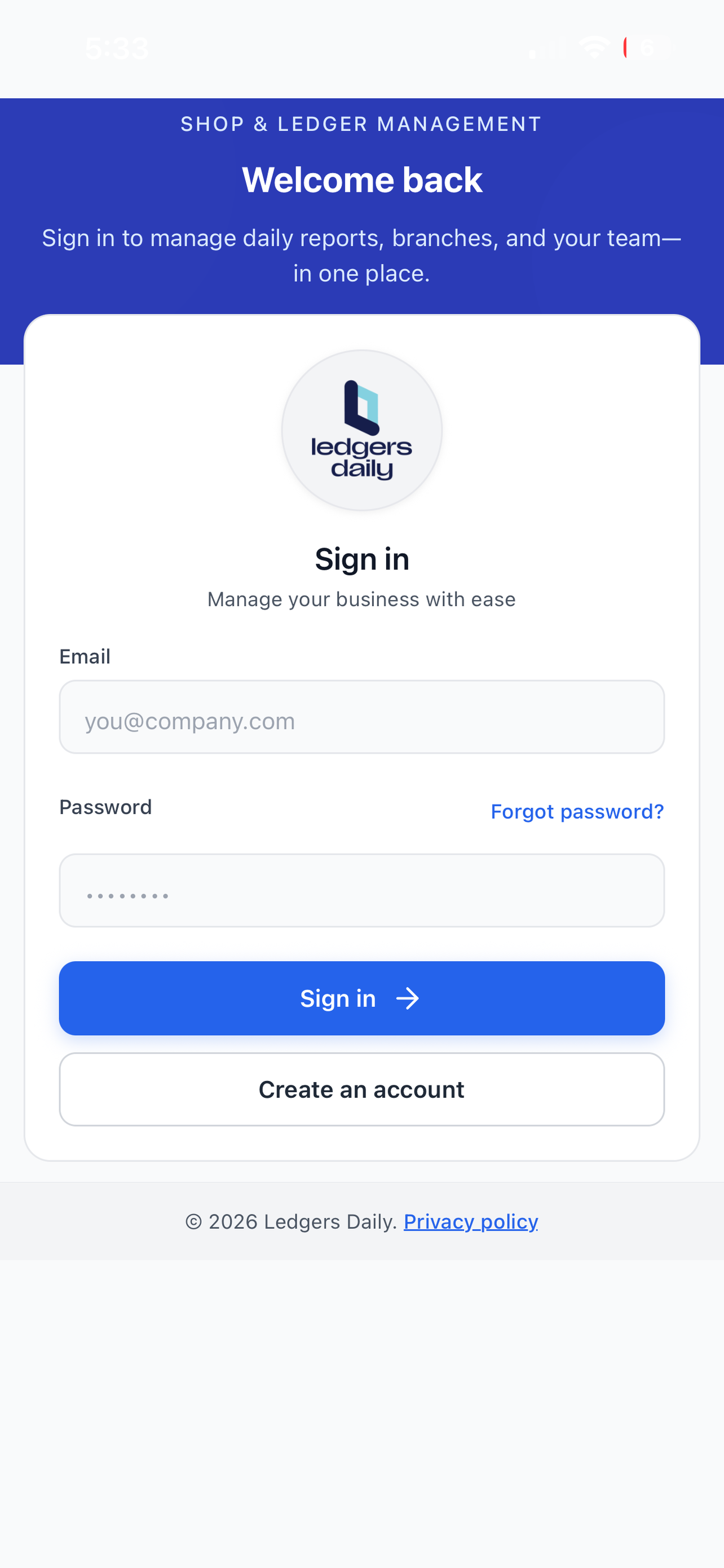 Ledgers Daily screenshot 2