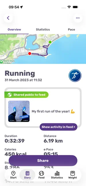 Running Tracker App – FITAPP iPhone screenshot 2