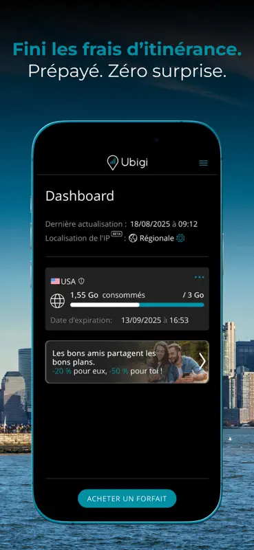 Ubigi eSIM: internet en voyage screenshot 8 of 8
