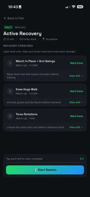 Smash - Badminton Training screenshot 2