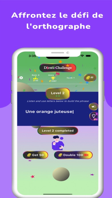 Dictée challenge Screenshot