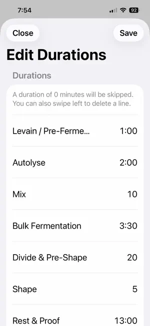 Dough Timer screenshot 2