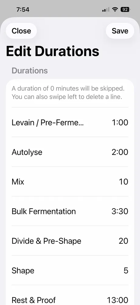 Dough Timer screenshot 2