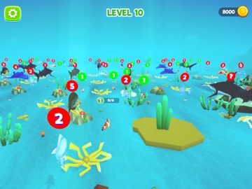Hungry Fish Game iPad screenshot