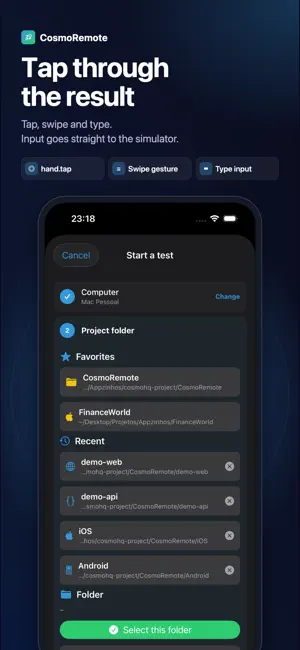 CosmoRemote: Mac Build & Test screenshot 2