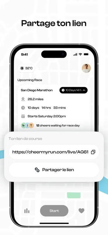 CheerMyRun: Run, Track & Cheer screenshot 3 of 6