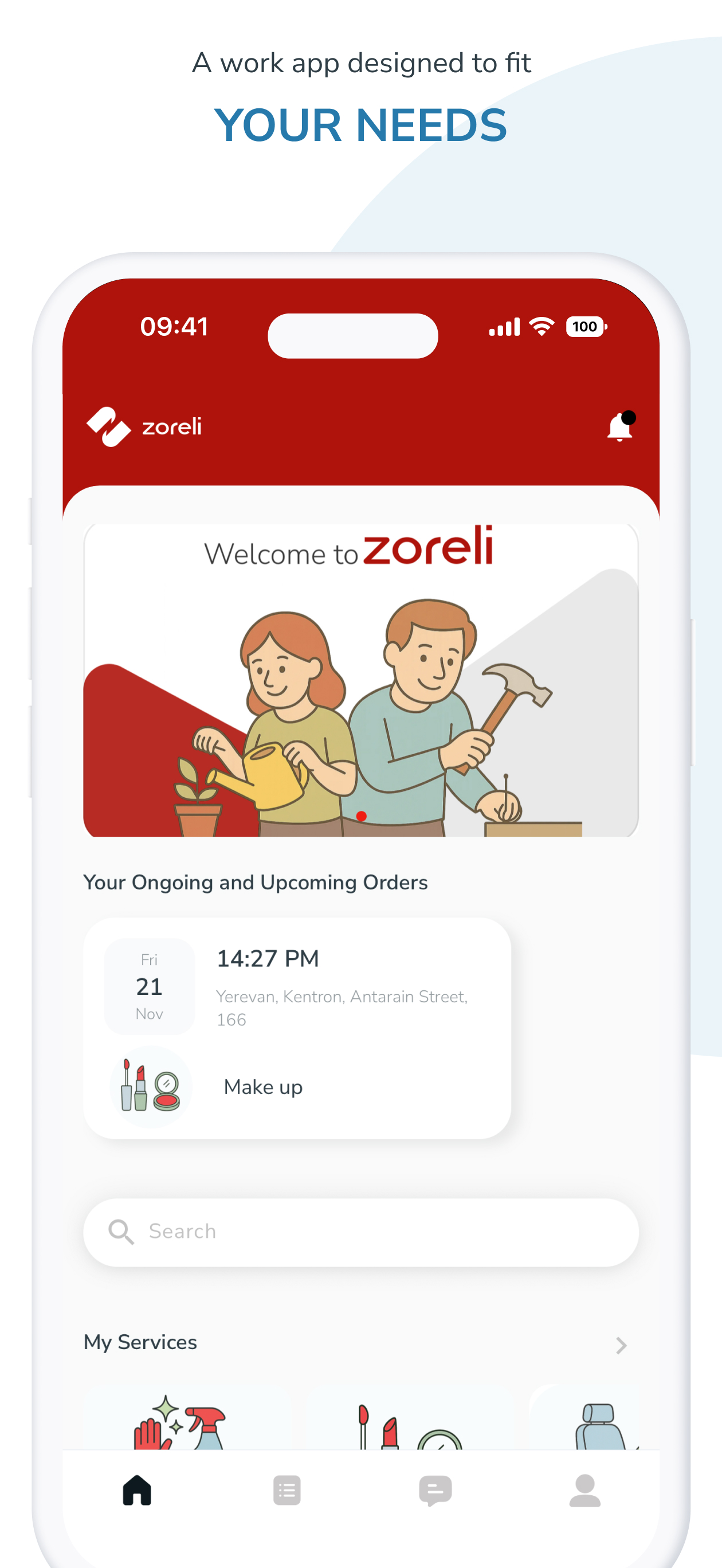 Zoreli Worker App: Get Job