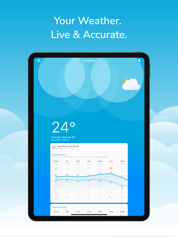 Weather Radar: Forecast Live iPad screenshot 1 - Weather app