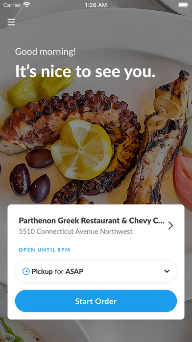 Parthenon Eats app screenshot 2