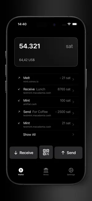macadamia Wallet screenshot 1