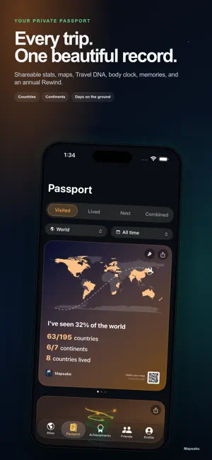 Mapsake: Photo Travel Map screenshot 2