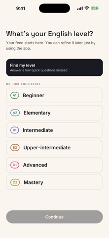 English Words by Level iPhone screenshot