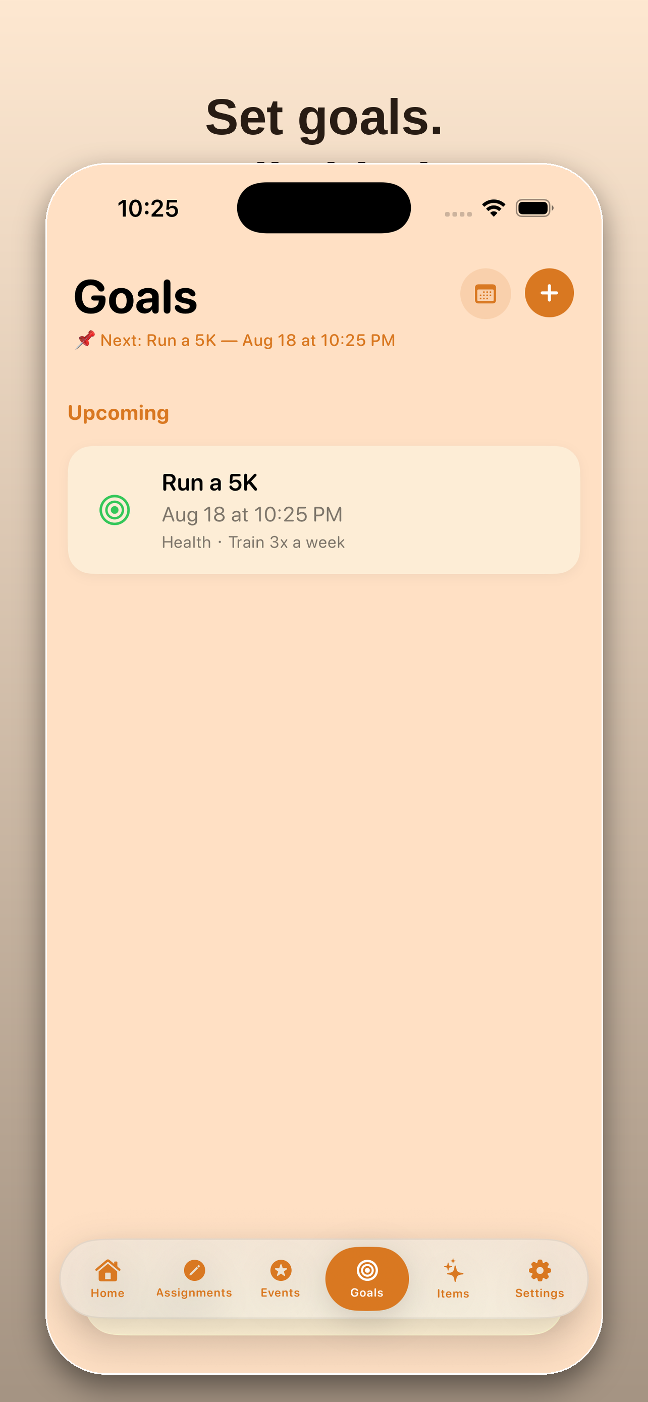 Archiv - Goals & Assignments screenshot 2