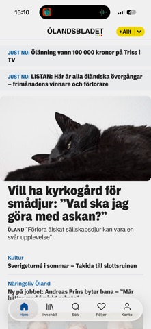 Ölandsbladet screenshot