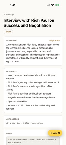 Notesy: AI-Note Taker Screenshot 1 of 6