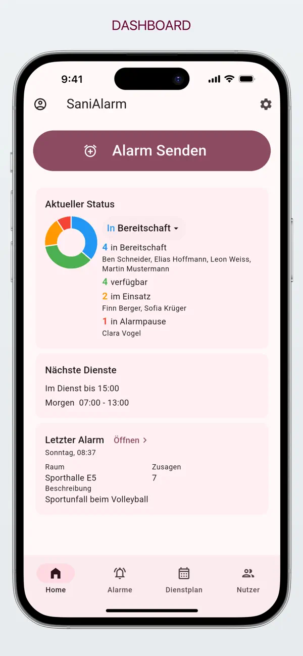 Screenshot #1 pour SaniAlarm