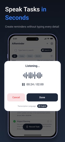 AiReminder: Task Reminder App Screenshot 2 of 5