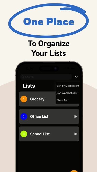 Screenshot #1 pour liste de course .