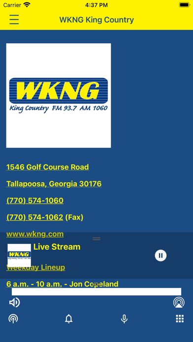 WKNG FM 93.7 AM 1060 Screenshot 3 - AppWisp.com WKNG FM 93.7 AM 1060 Screenshot 3 - AppWisp.com