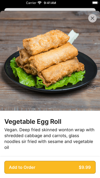 Thai Paradise Restaurant iPhone screenshot 3 - Food & Drink app