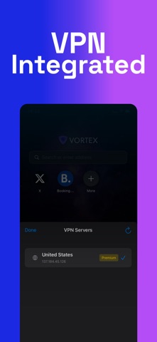 Vortex Browser: VPN Browser Screenshot 2 of 5