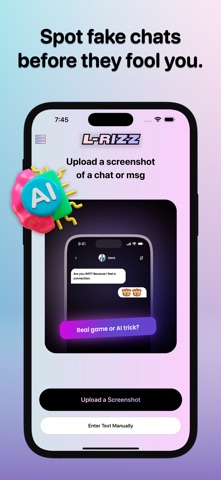 L-RIZZ : AI Flirt Detector App iPhone screenshot