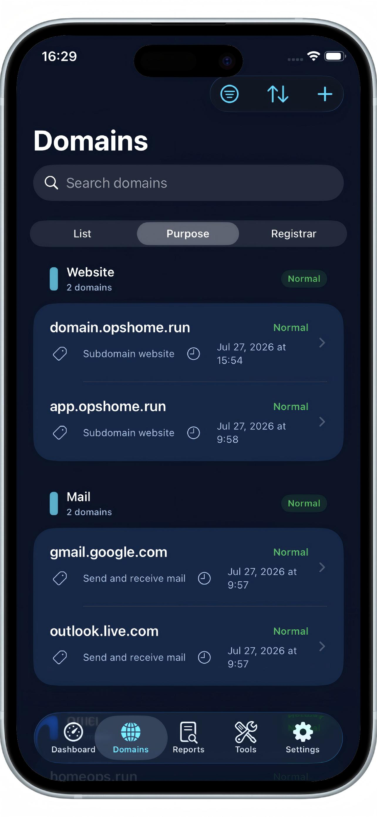 Domain Health Inspector screenshot 2