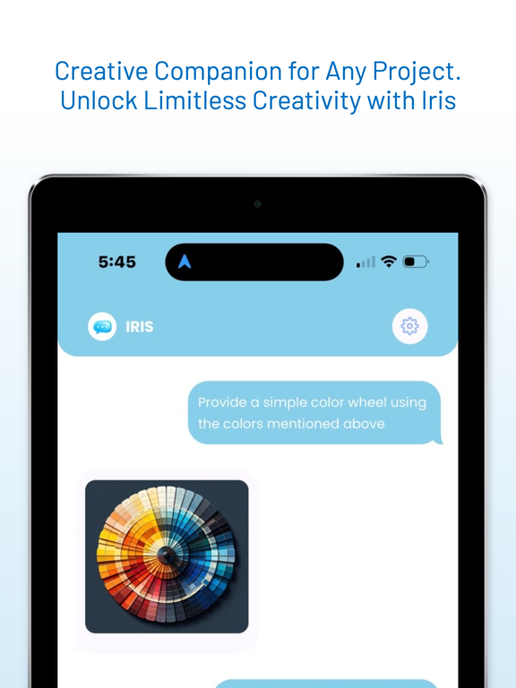 Iris AI Assistant iPad screenshot 6 - Productivity app