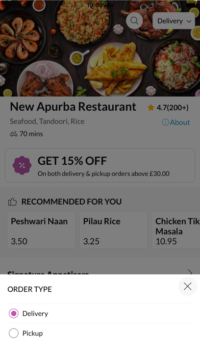 New Apurba Restaurant Screenshot