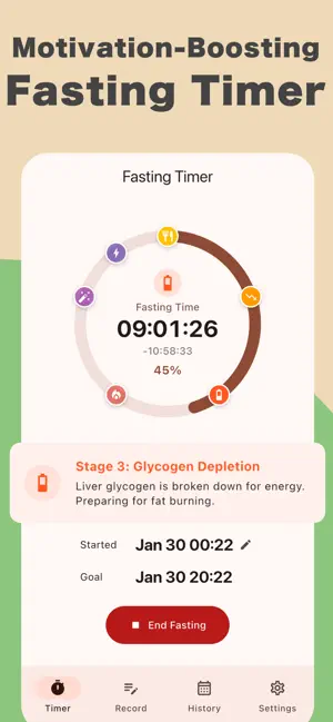 16h Fasting & Gut Health Log screenshot 3
