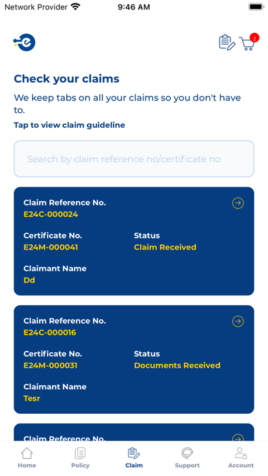 e-tgcinsure Screenshot