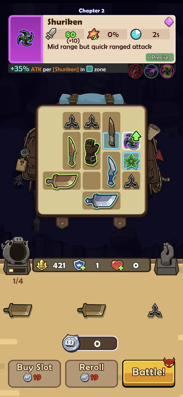 BagMaster Isekai – Bag Battle iOS Mod IPA screenshot 2 - iOS game interface