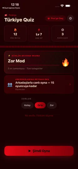 Captura de pantalla de Türkçe Quiz en iPhone 3