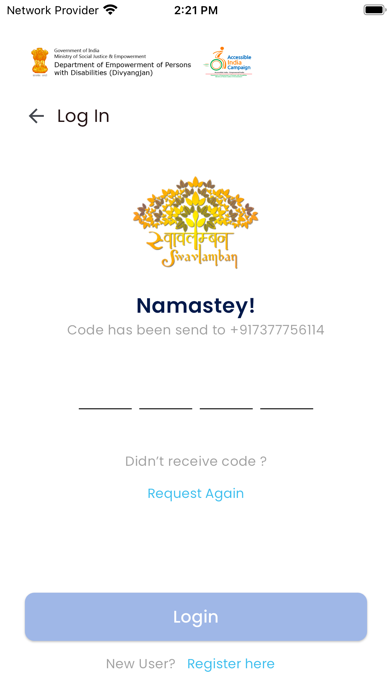 Sugamya Bharat App Screenshot