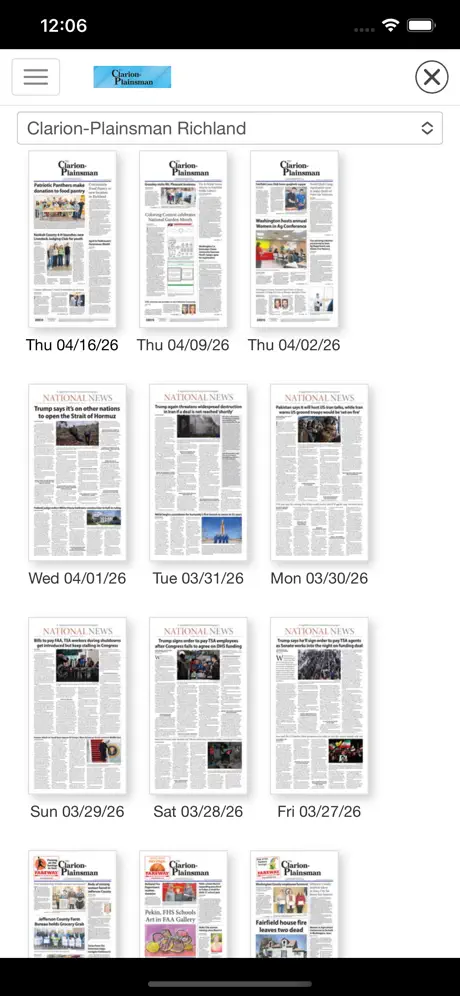 Clarion Plainsman‑App screenshot 4