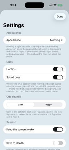 Four & Six Breathing Exercise Screenshot 7 of 7