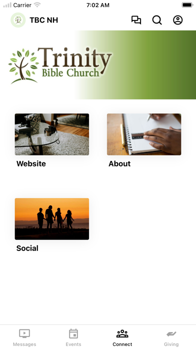 Trinity Bible Church NH Screenshot