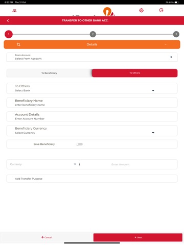 alBaraka Bank Mobile iPad screenshot