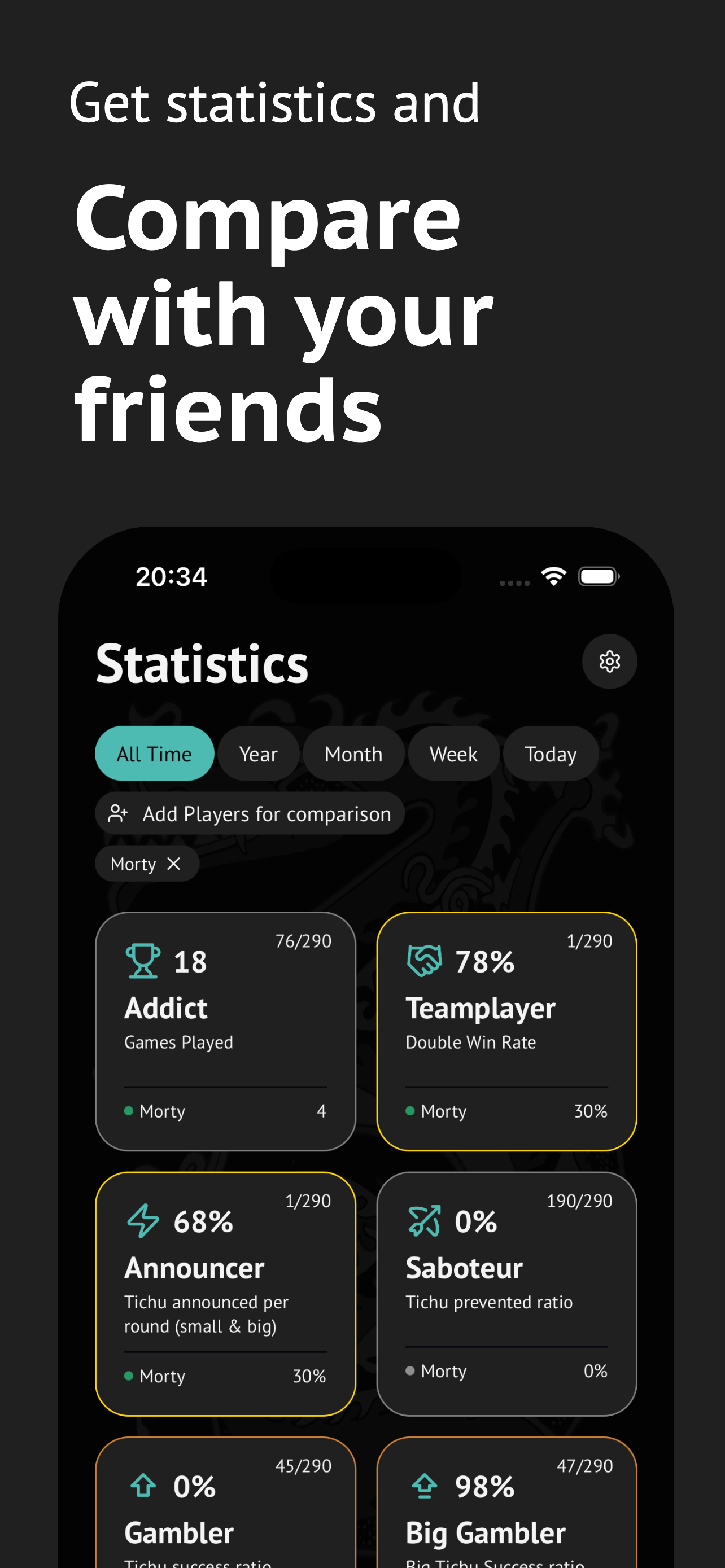 Tichu - Counter & Statistics