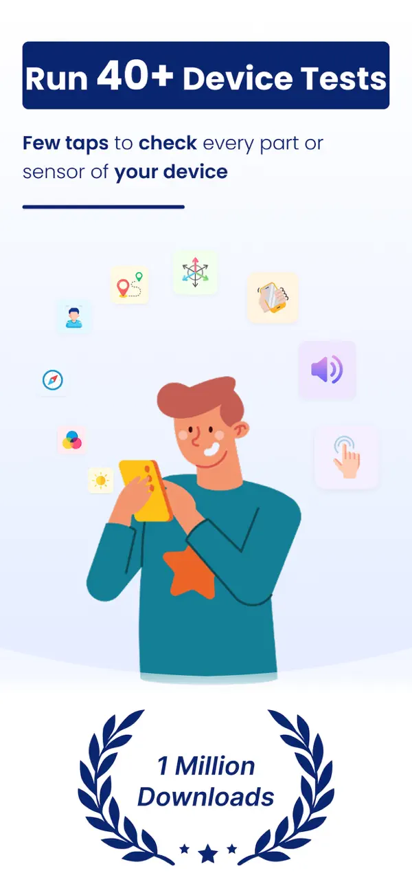 #1. Check My Device : 40+ Tests (iOS) Ved: Dropouts Technologies LLP