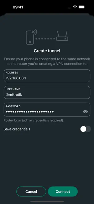 MikroTik Back To Home screenshot 2