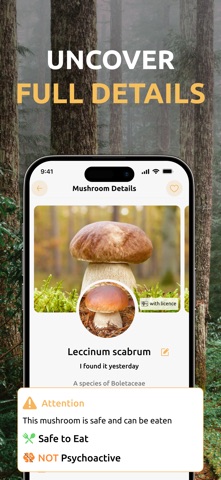 Mushroom identifier: Fungi AI iPhone screenshot